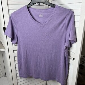 cj banks Women's T-shirt Lavender Purple Size 1X EUC‎